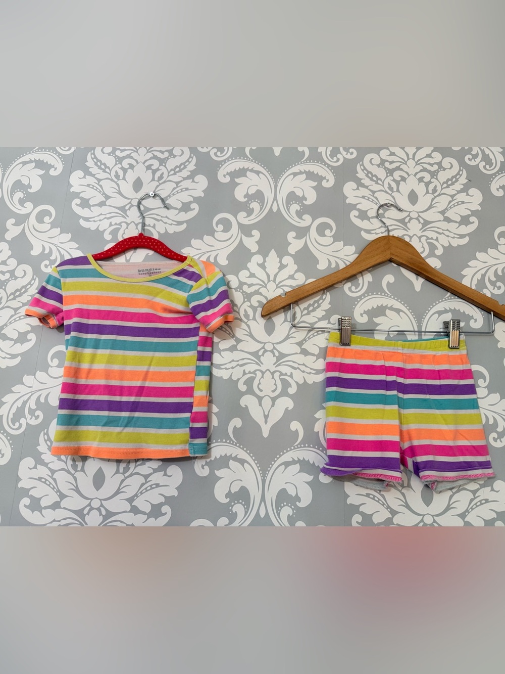 💫10/$25 • Bundles Rainbow Stripe Pajama Set - Short Sleeve Top & Shorts